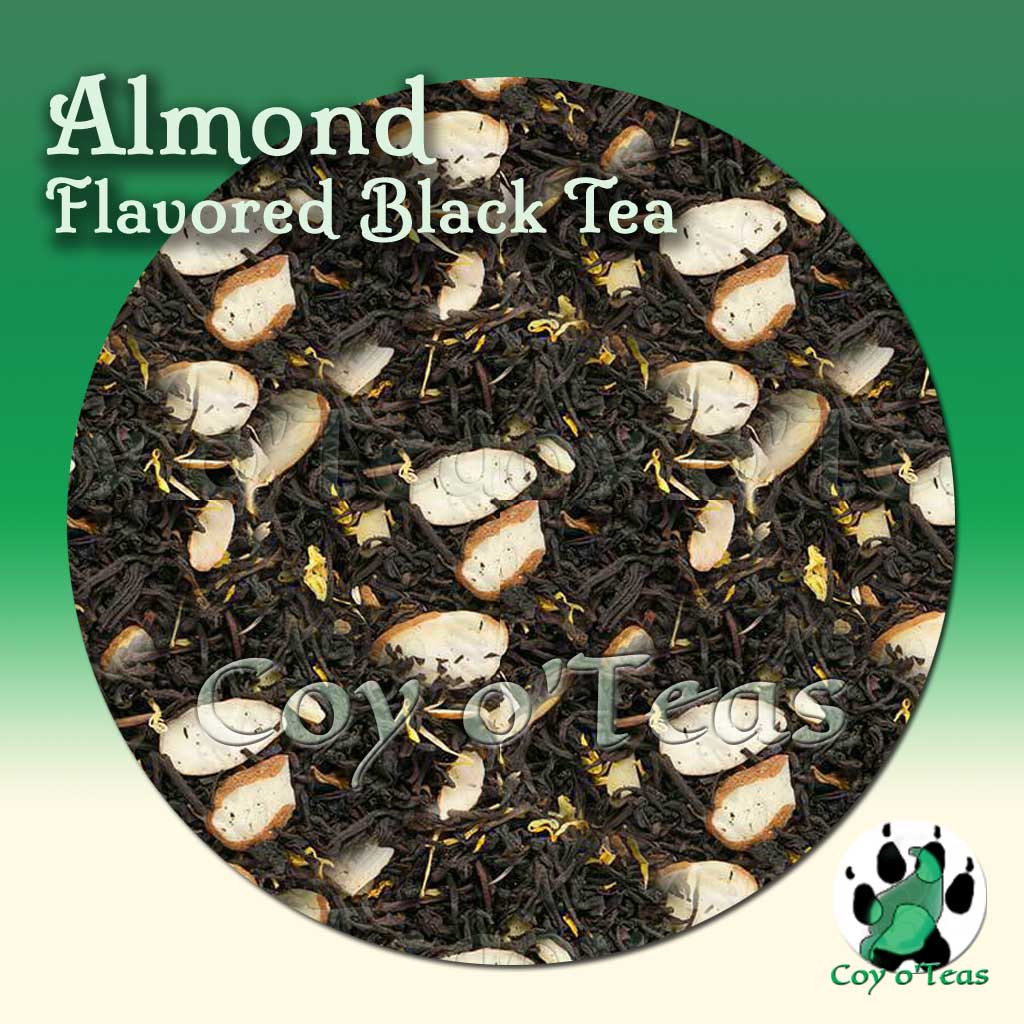 Almond flavored black tea