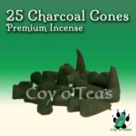 25 Charcoal Cones