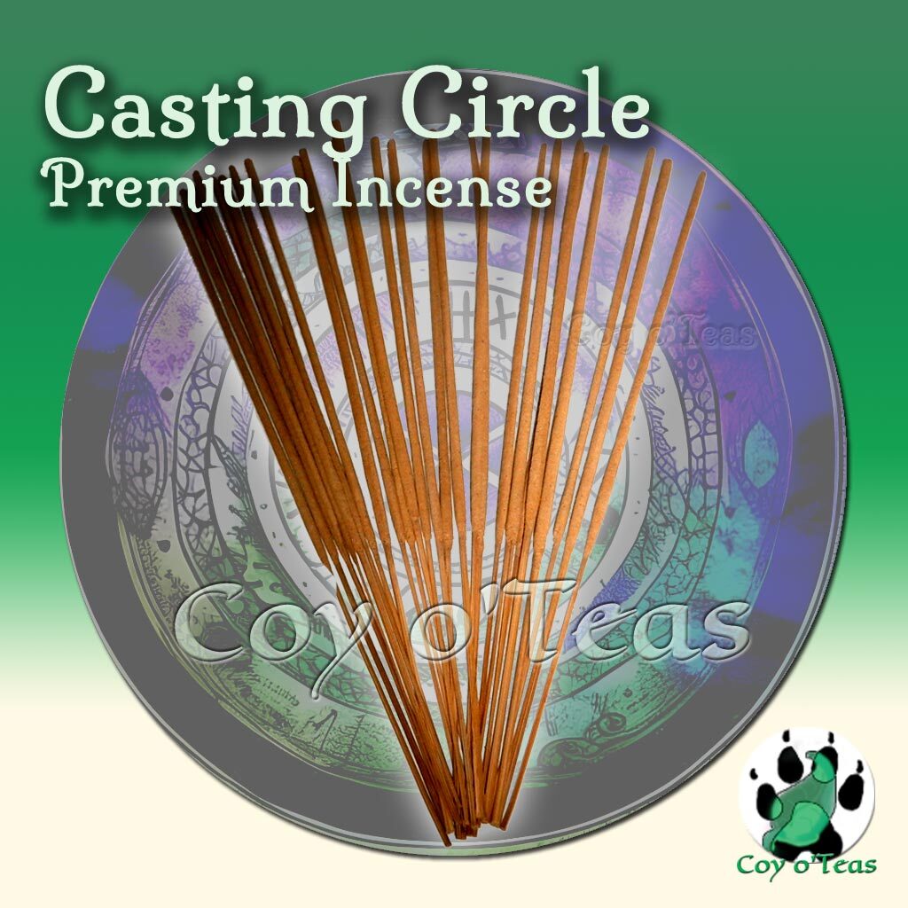 Coyoteas store premium incense Casting Circle - Copyright(c) 2023 A.M. Coy - All Rights Reserved. incense sticks, incense cones