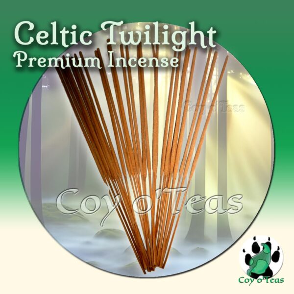Coyoteas store premium incense Celtic Twlight- Copyright(c) 2023 A.M. Coy - All Rights Reserved. incense sticks, incense cones