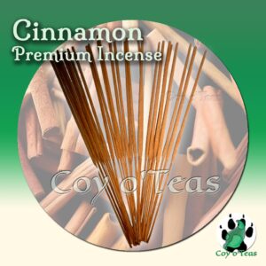 Coyoteas store premium incense Cinnamon - Copyright(c) 2023 A.M. Coy - All Rights Reserved. incense sticks, incense cones