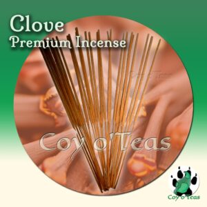Coyoteas store premium incense Clove - Copyright(c) 2023 A.M. Coy - All Rights Reserved. incense sticks, incense cones. spice